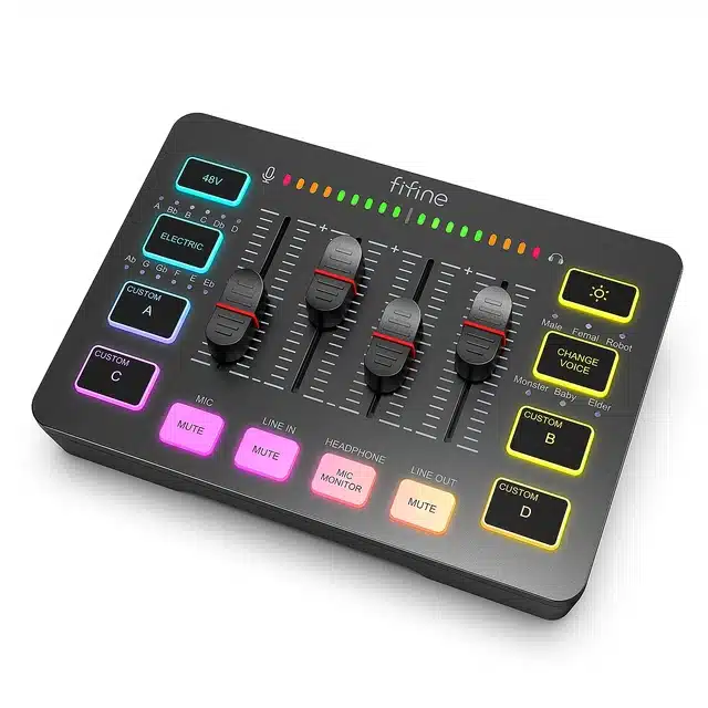 FIFINE Gaming Audio Mixer SC3